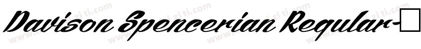Davison Spencerian Regular字体转换